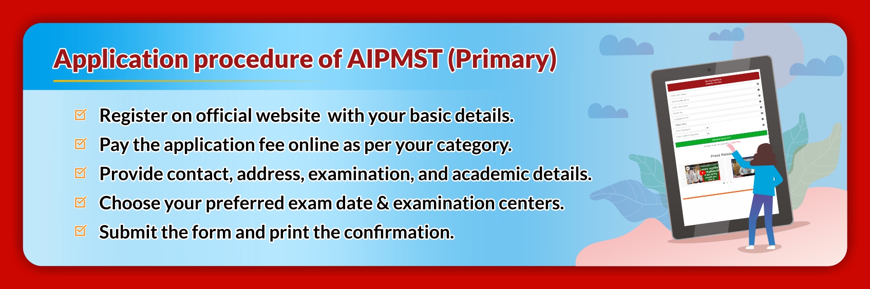 APPLICATION PROCEDURE